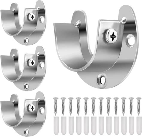 metal closet rod brackets|wardrobe hanging rod bracket.